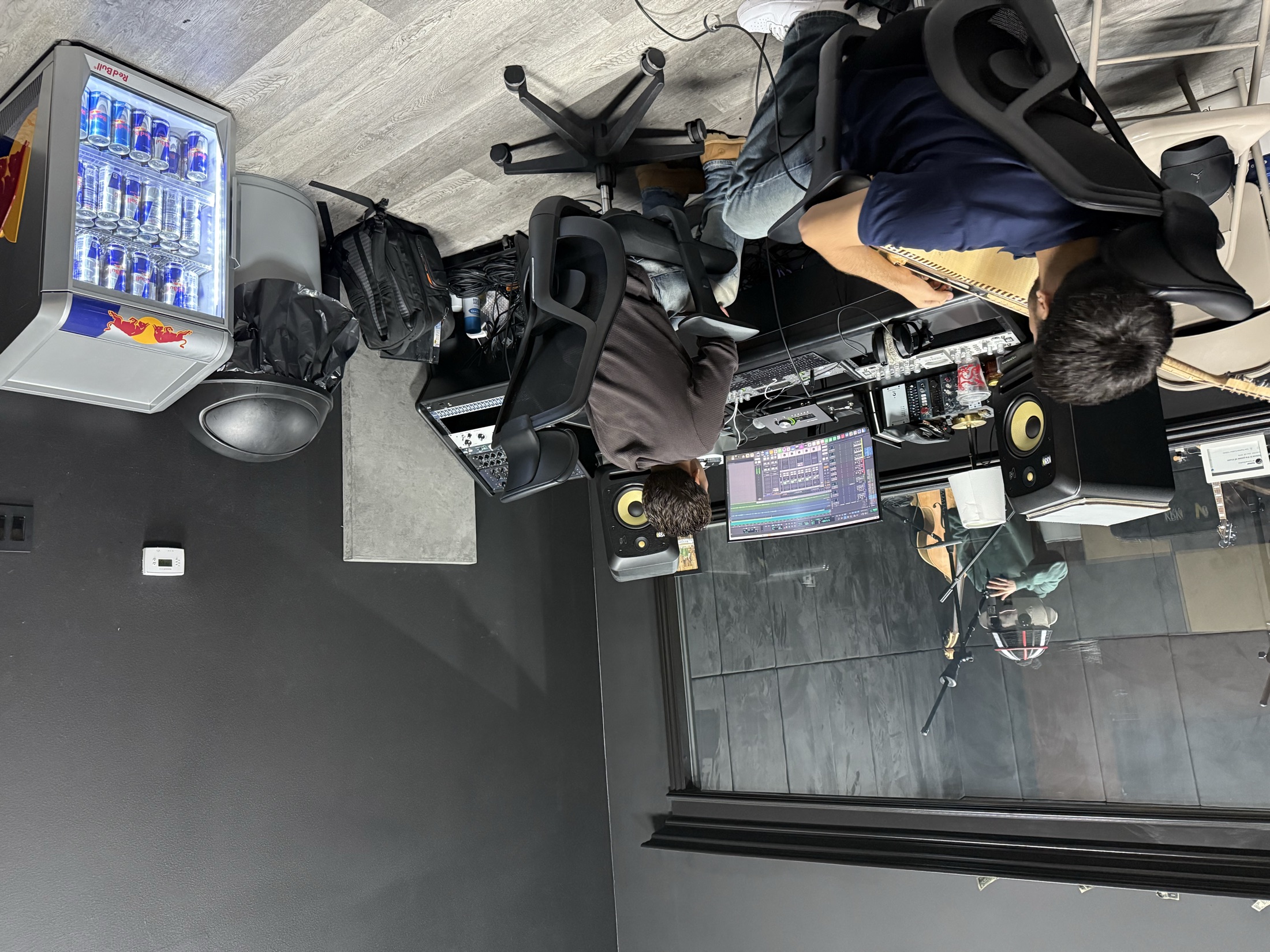 Red Bull fueling Artist work days - placements in studio