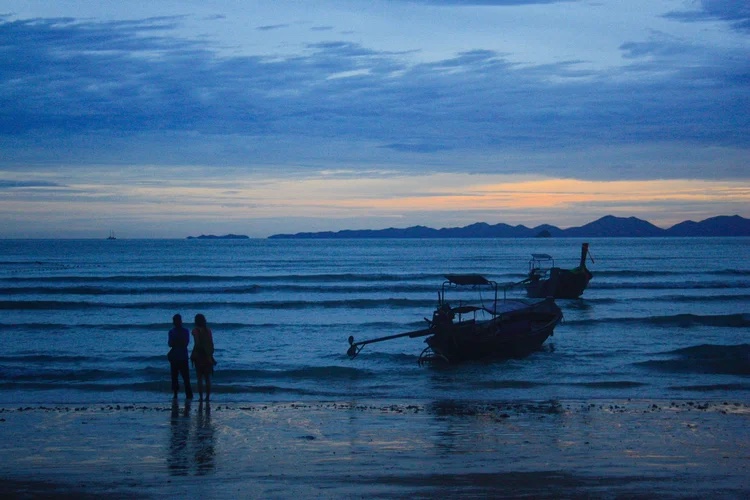 Longtails at blue hour, Krabi